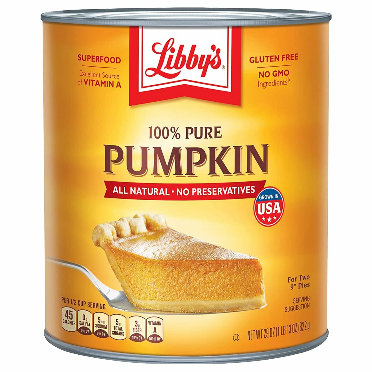 libbys-pure-pumpkin-822g Libbys Pumpkin 100% Pure 822g.