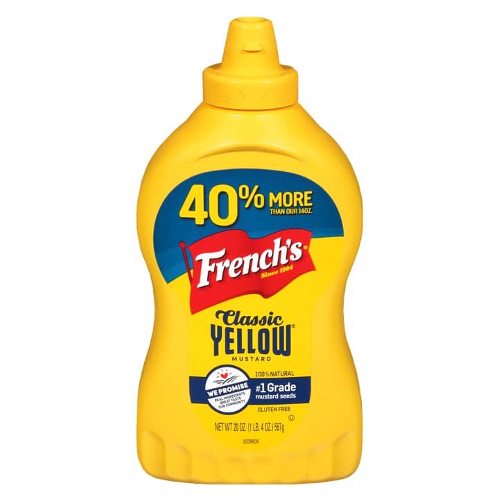 french-yellow-classic-mustard-567-gram-55646 Fles French's Yellow Mustard Classic 567 gram.