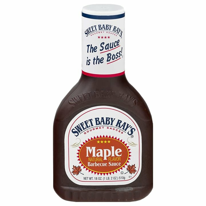 sweet-baby-ray-maple-bbq-sauce-55696 Sweet Baby Rays Maple Barbecue saus 510 gram.