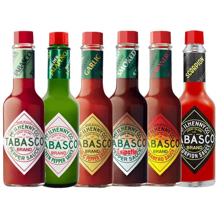 tabasco-favorites-pakket-TF6-zcaddy Tabasco pakket met 6 verschillende smaken.